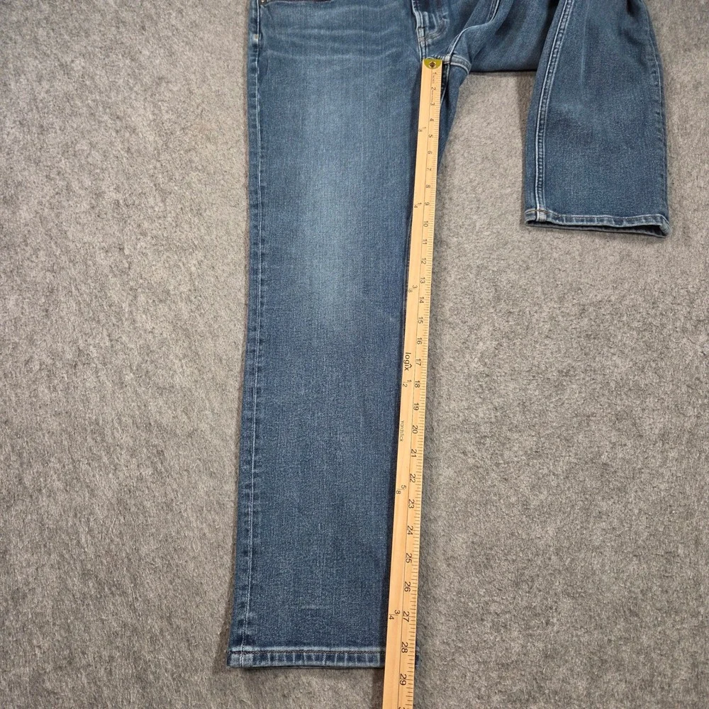 Everlane Uniform Jeans Mens Blue 33x28 (tag 33x30) Slim Stretch Medium Wash